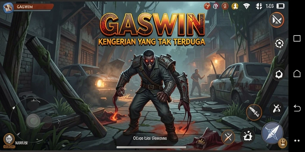 Tangkapan layar menampilkan gameplay menegangkan dari GASWIN.