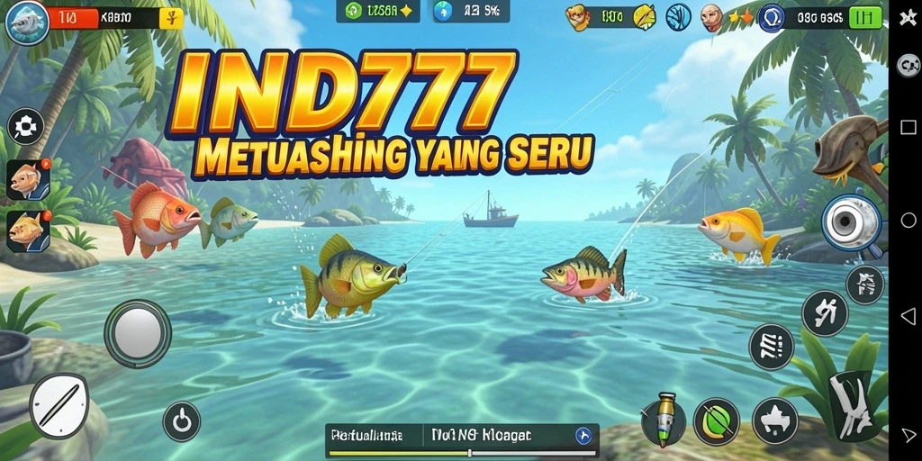Gameplay memancing IND777 yang seru dan menantang.