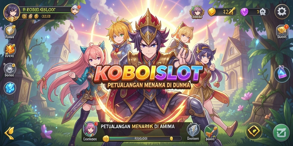 Tampilan gameplay anime yang menarik dan interaktif.