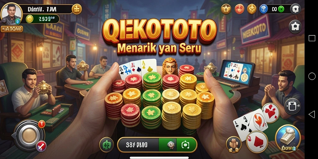 Gameplay seru QiuQiu di NEKOTOTO dengan interaksi pemain.