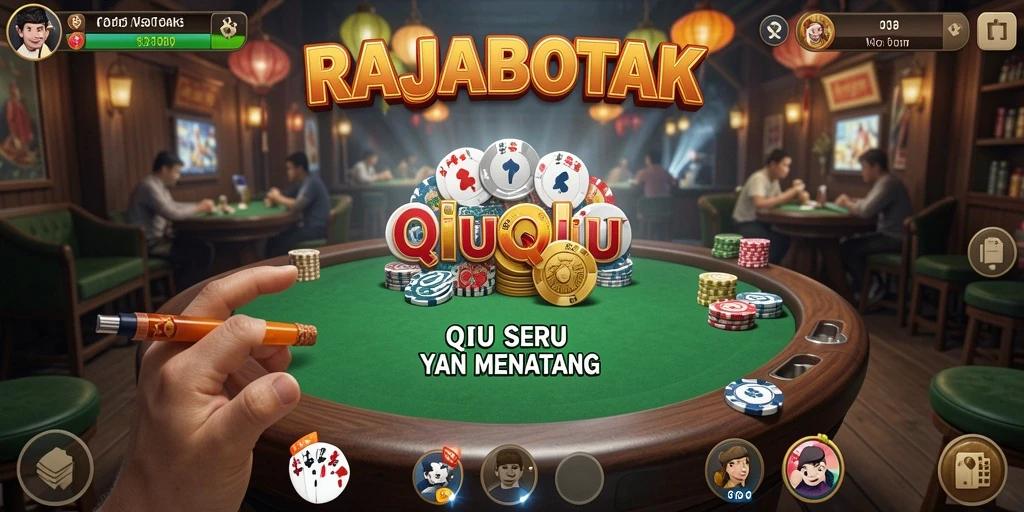 Gameplay QiuQiu seru di RAJABOTAK yang menantang.